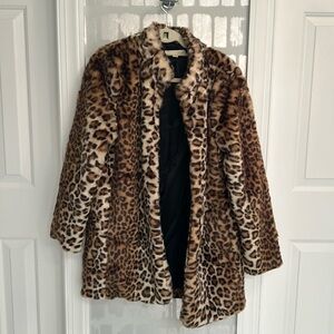Lovestitch animal print coat